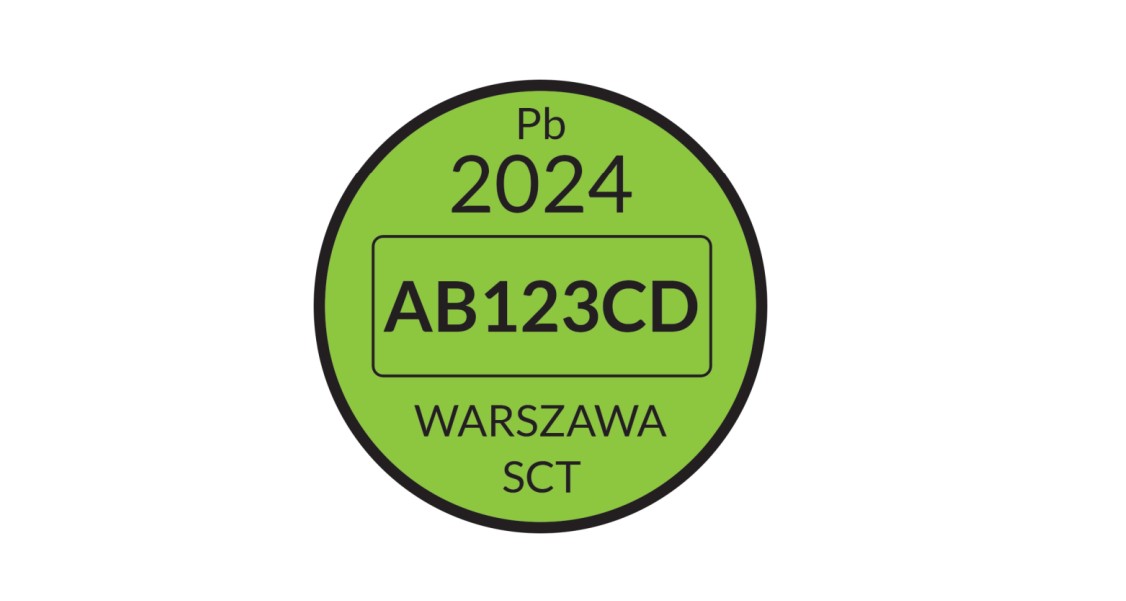 Nowy wzór nalepki strefa czystego transportu, fot. MKiŚ